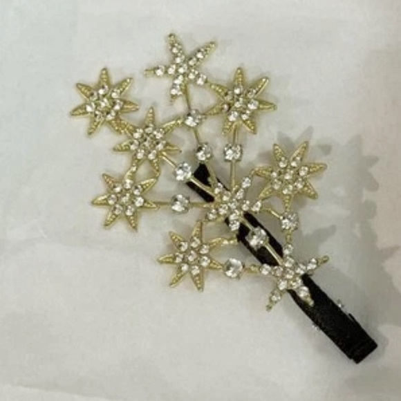 Gold and Silver Star Hair Clip - Picture 4 of 5